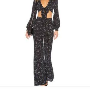 Privacy Please Sz S(XS) Pants Polka Dot Wide Leg Revolve/Reformation High Waist